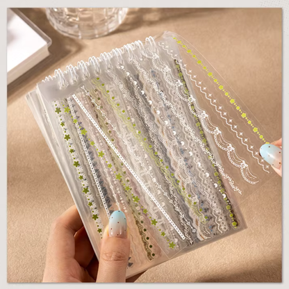 Pastel Lace Embellishment Sticker Book