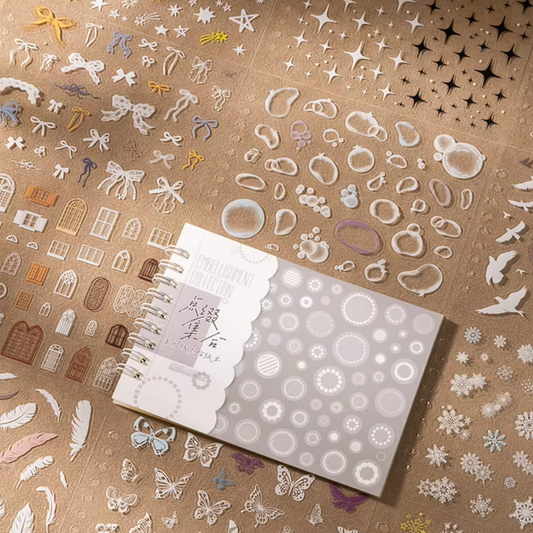 Pastel Lace Embellishment Sticker Book