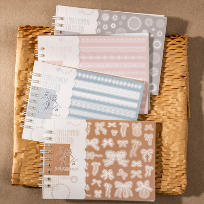 Pastel Lace Embellishment Sticker Book