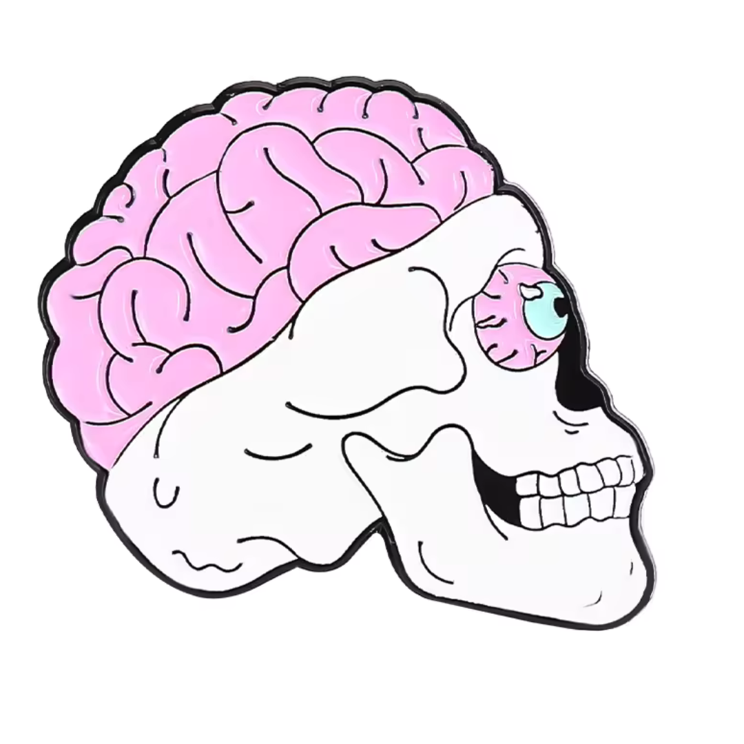 Bizarre World Skull and Eyeballs Pins
