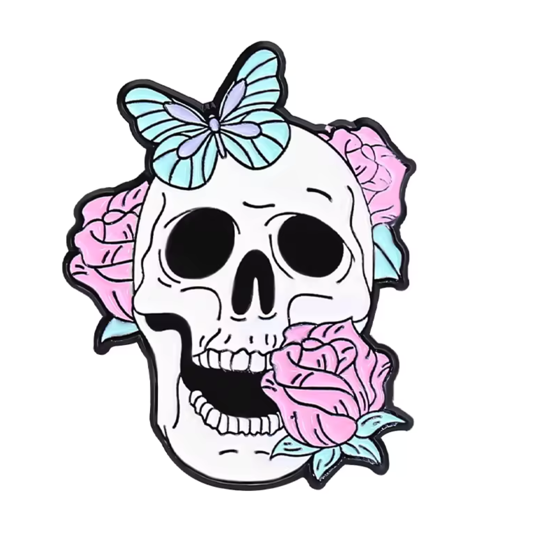 Bizarre World Skull and Eyeballs Pins