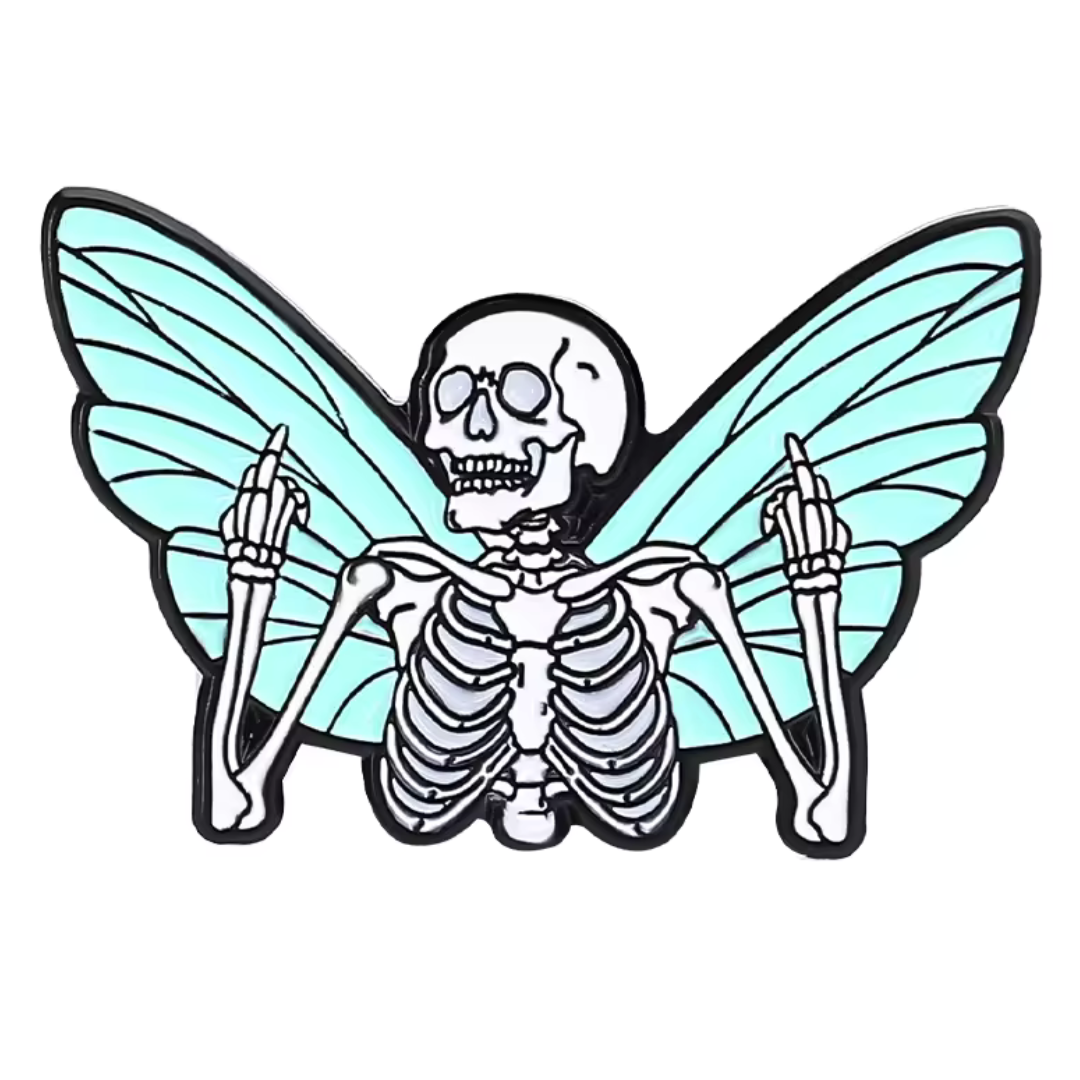 Bizarre World Skull and Eyeballs Pins