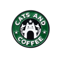 Cats and Caffeine Pin