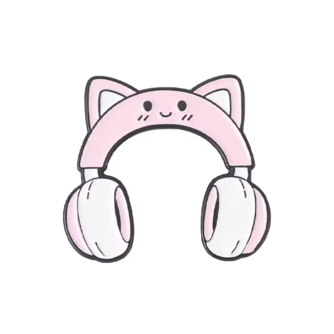 Cute Gamer Cat Pin