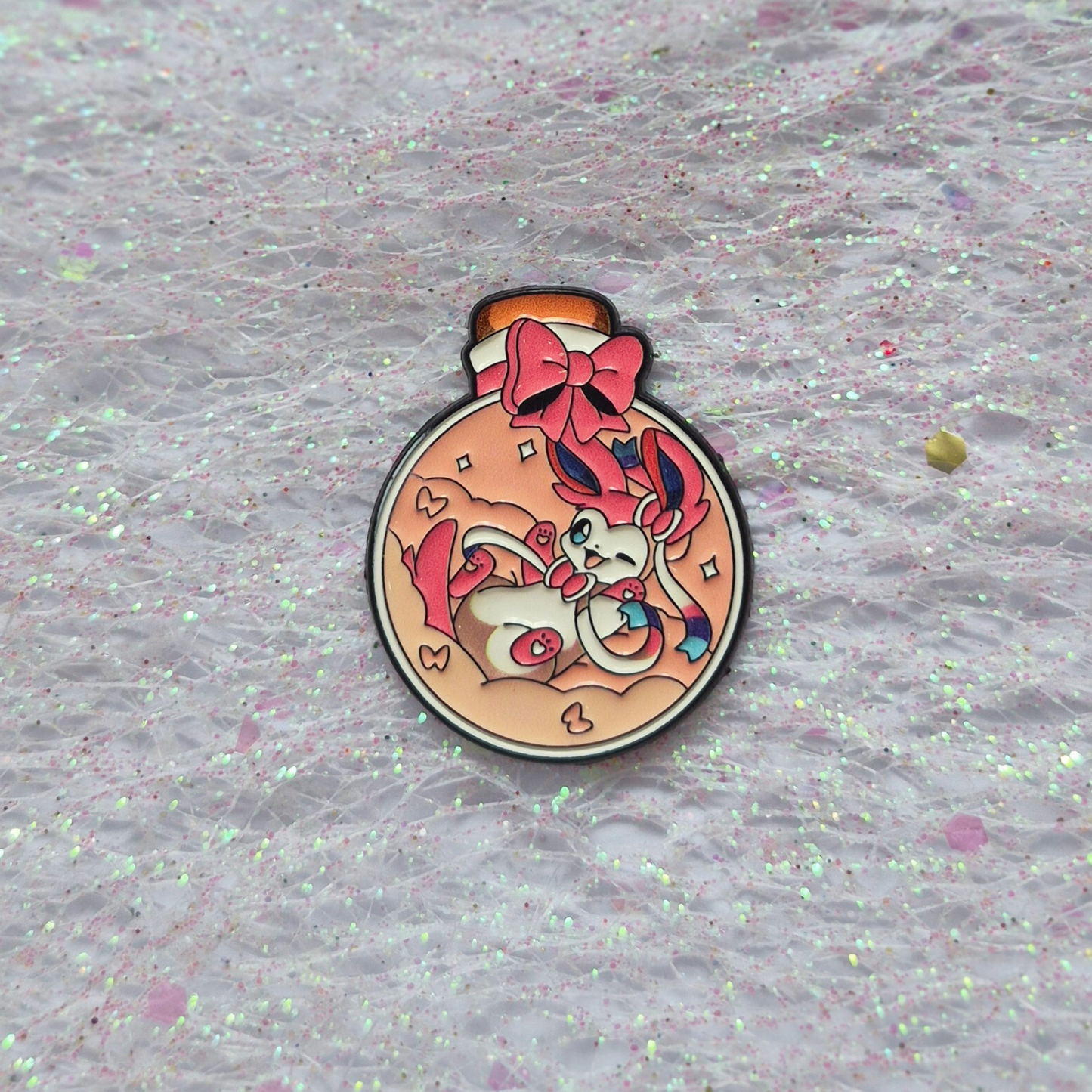 Pokemon Sylveon In a Bottle Enamel Alloy Pin