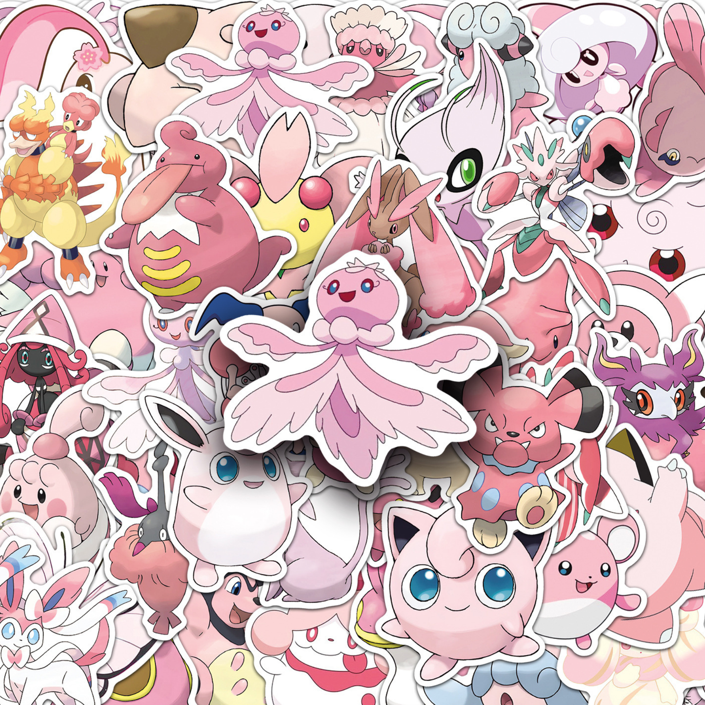 Pink Pokémon 50 Piece Sticker Pack