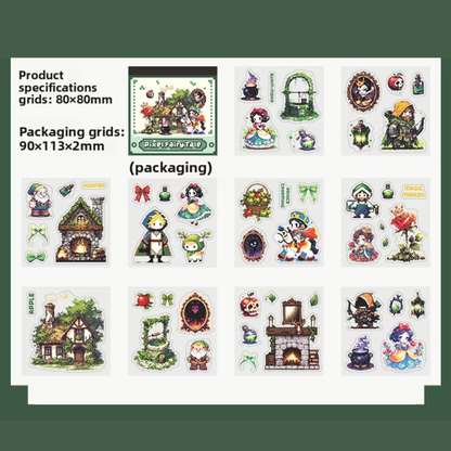 Pixel Fairy Tale Sticker Book