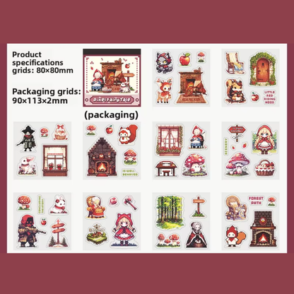 Pixel Fairy Tale Sticker Book