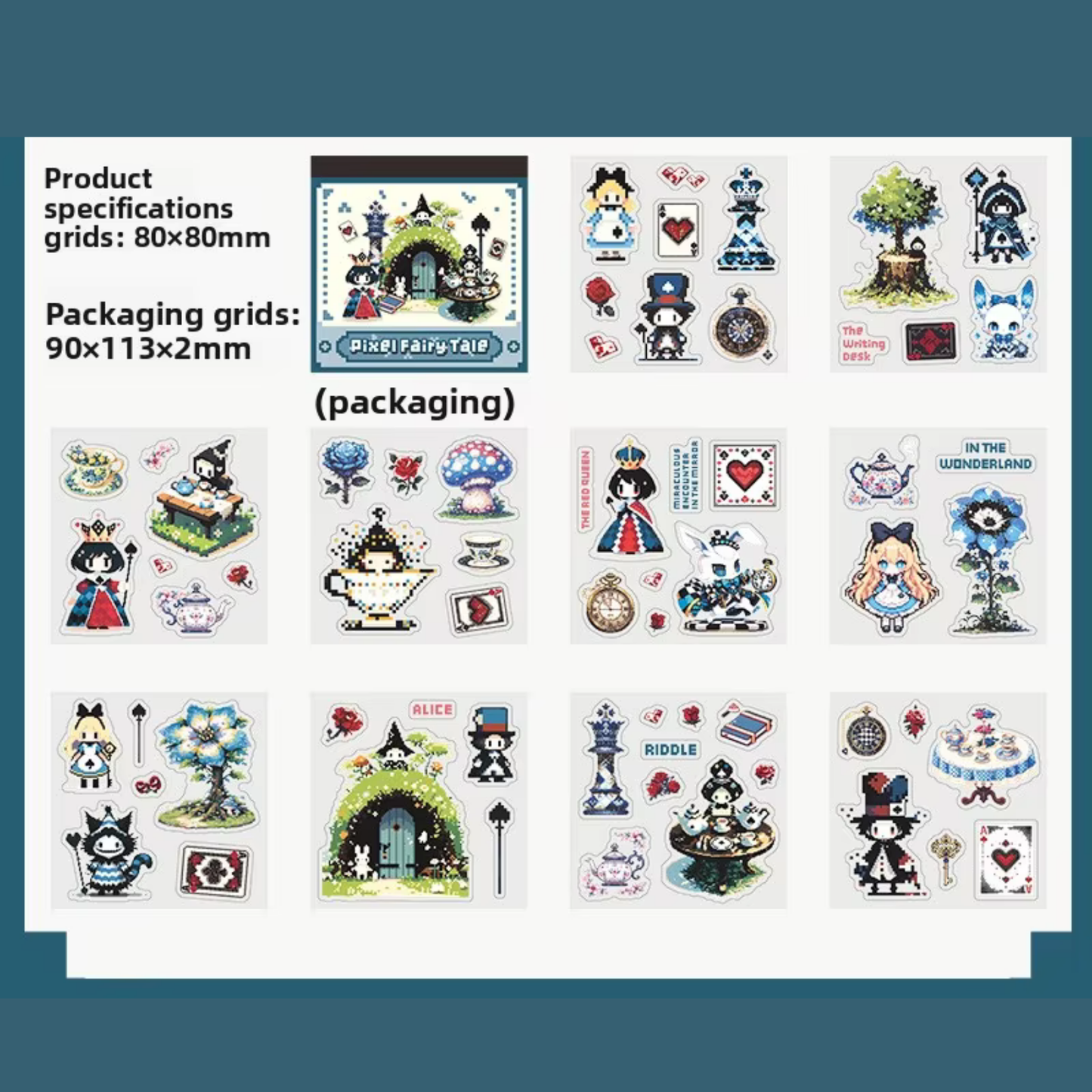 Pixel Fairy Tale Sticker Book