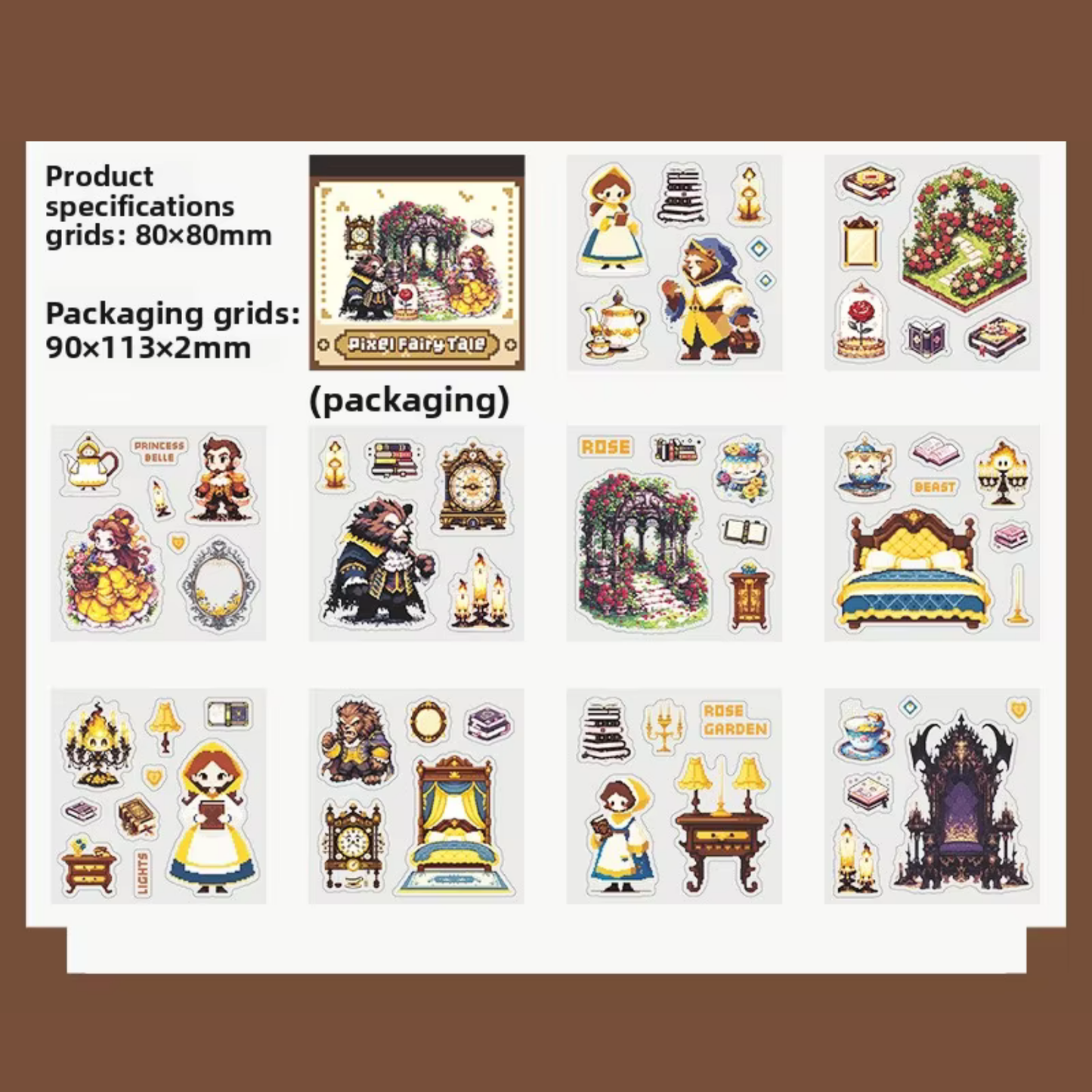 Pixel Fairy Tale Sticker Book