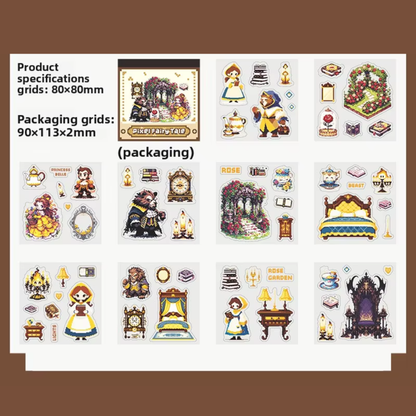 Pixel Fairy Tale Sticker Book