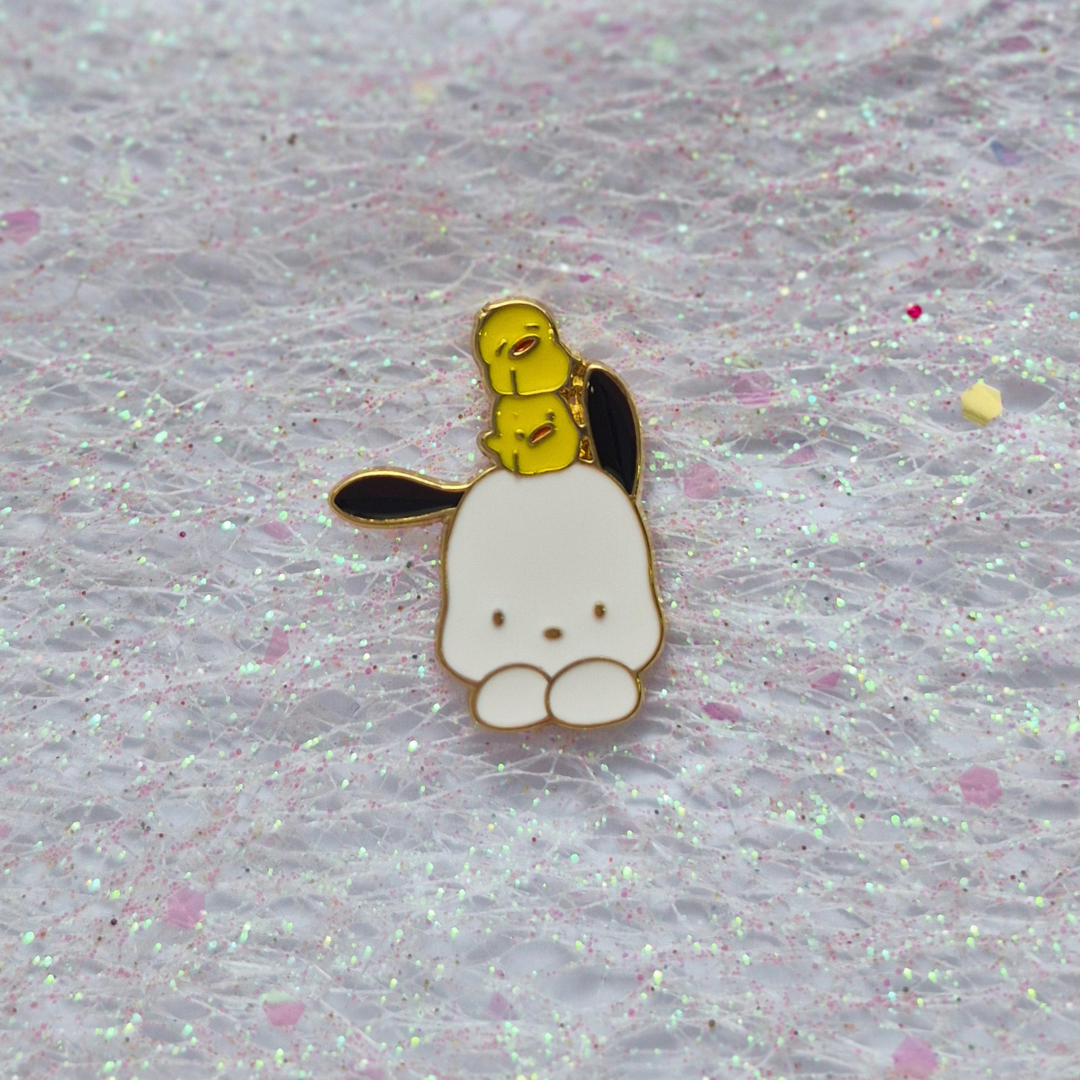 Pochacco and Pi Chans Enamel Alloy Pin – Oziko Stationery Store