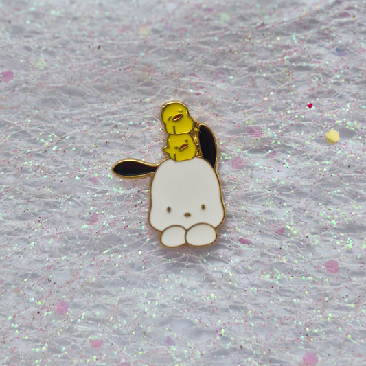 Pochacco and Pi Chans Enamel Alloy Pin