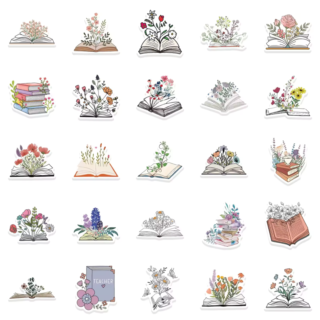 The Book Lover 50 Sticker Pack