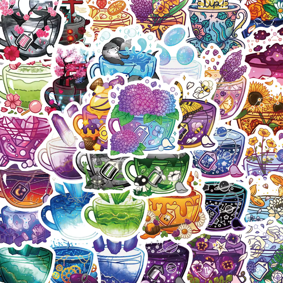 Teacup Magic 50 Pack Stickers