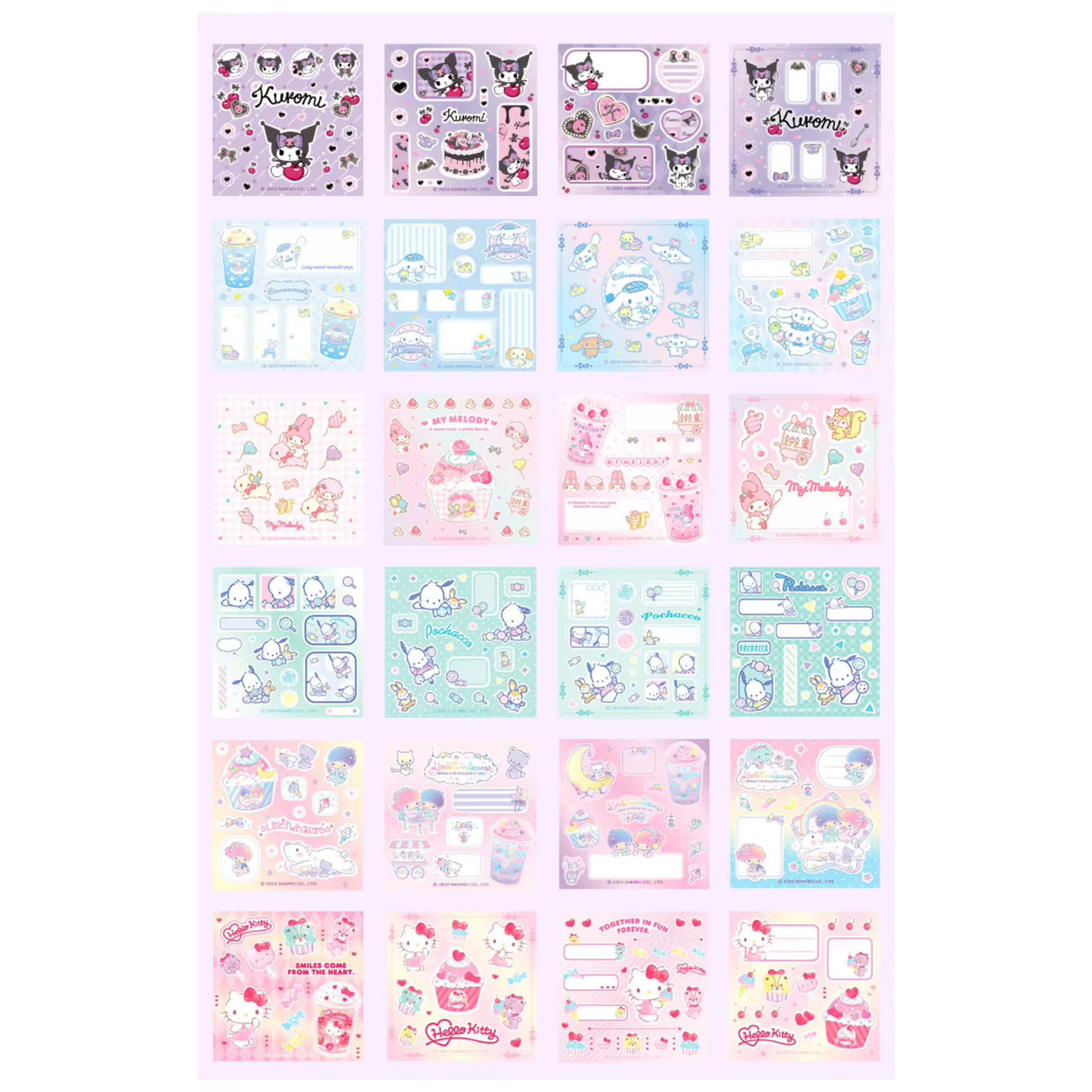 Sanrio Character Sticker Book