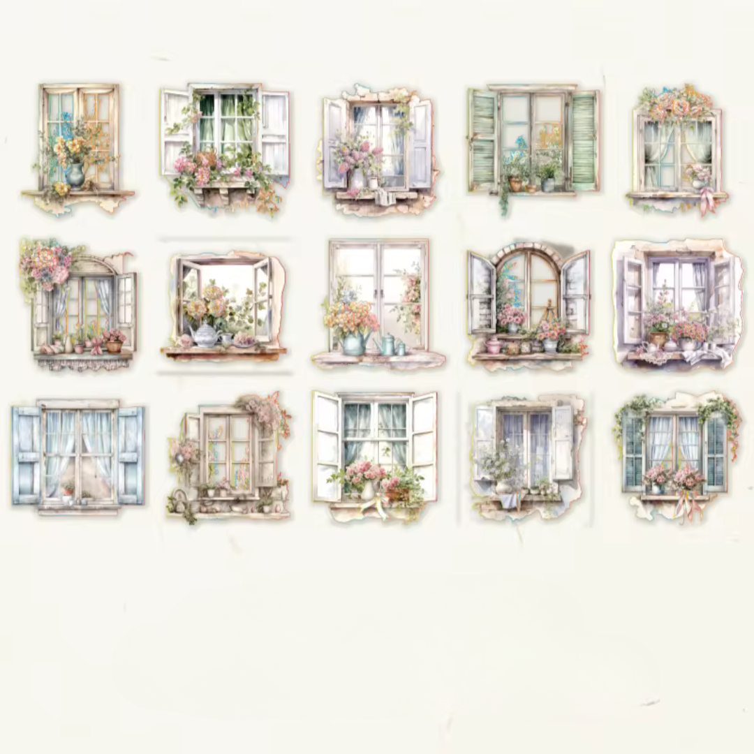 Glazed Garden Collection Sticker Series