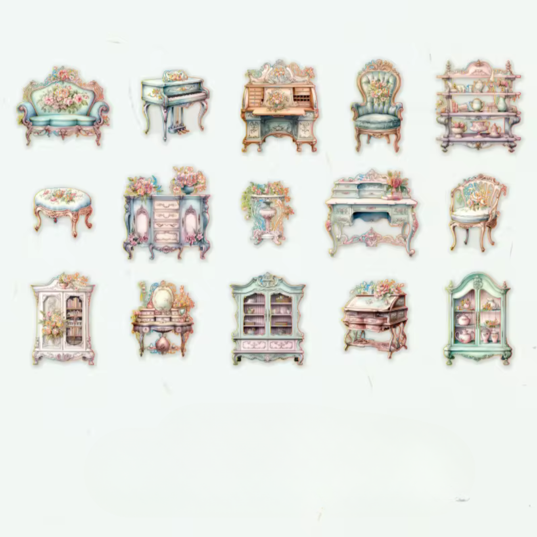 Glazed Garden Collection Sticker Series