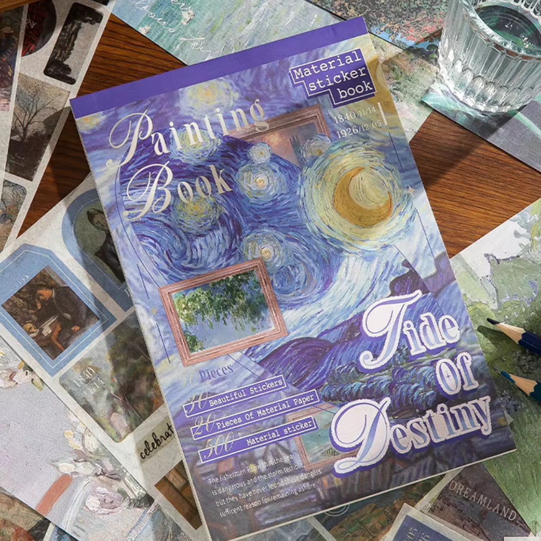 Tide Of Destiny Vintage Sticker and Paper Book