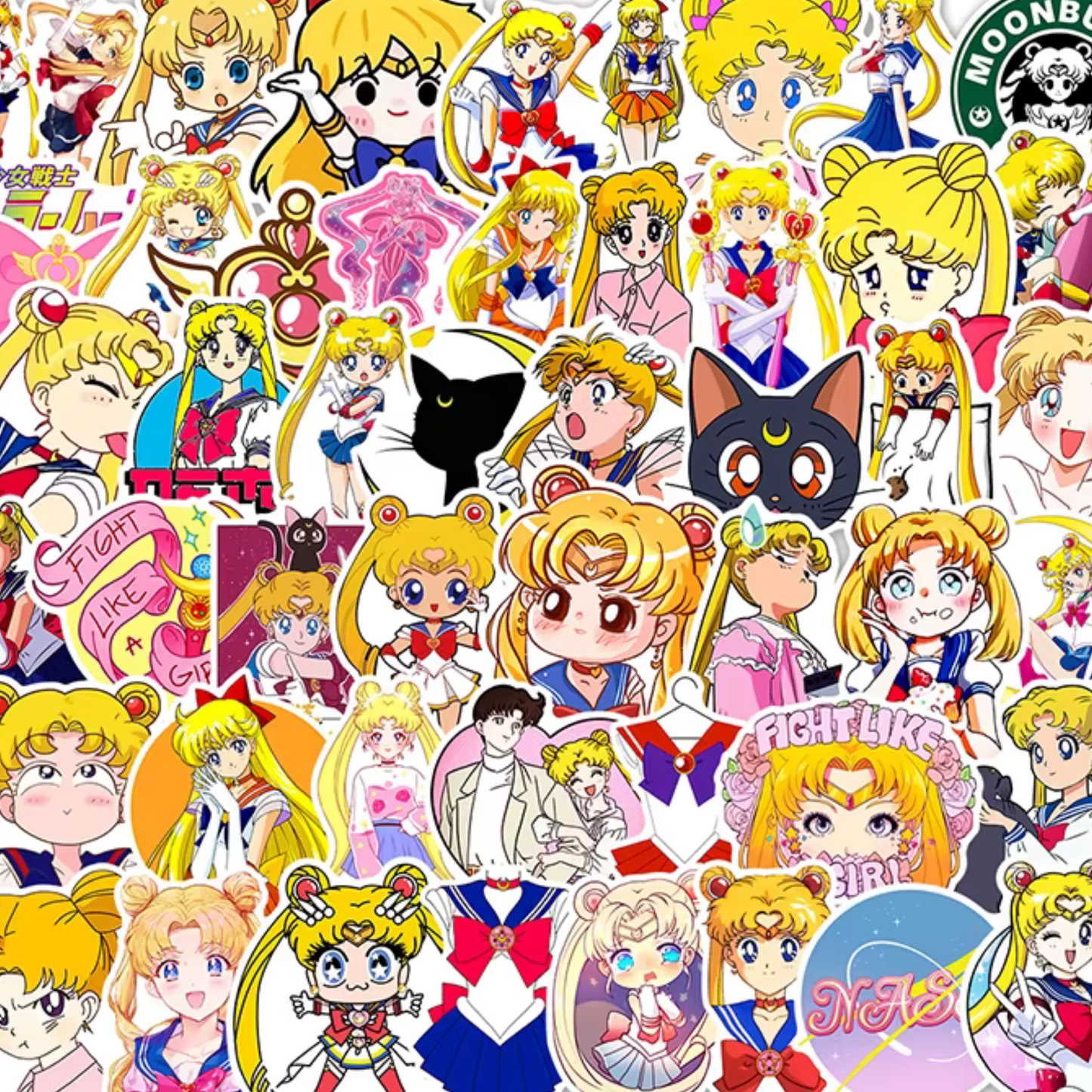 Sailor Moon 50 Piece Sticker Pack