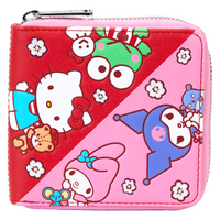 Sanrio - Hello Kitty & Friends Color Block Zip Wallet