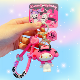 My Melody x Kuromi Charm Keychain
