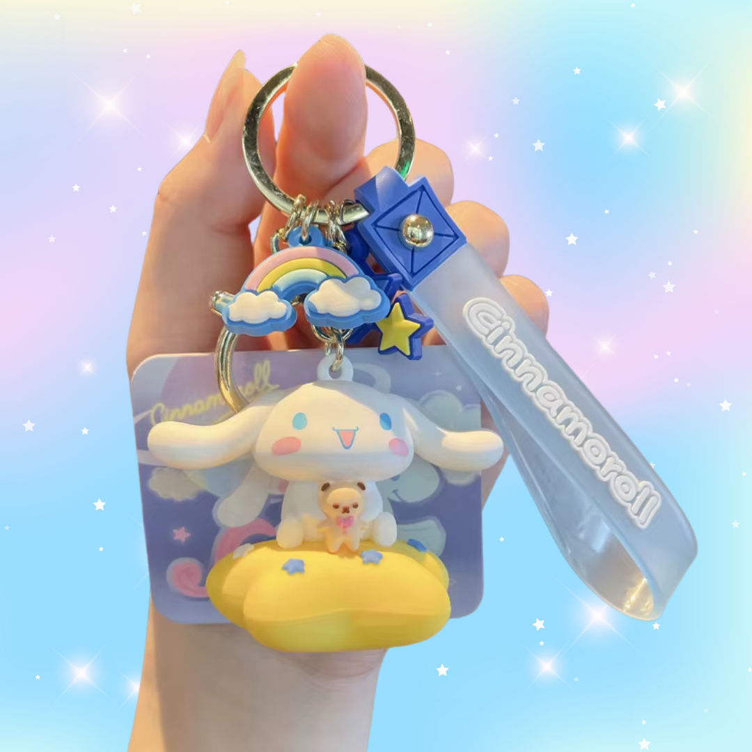 Cinnamoroll Cloud Rainbow Keychain