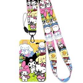 Sanrio Friends ID Card Holder and Lanyard