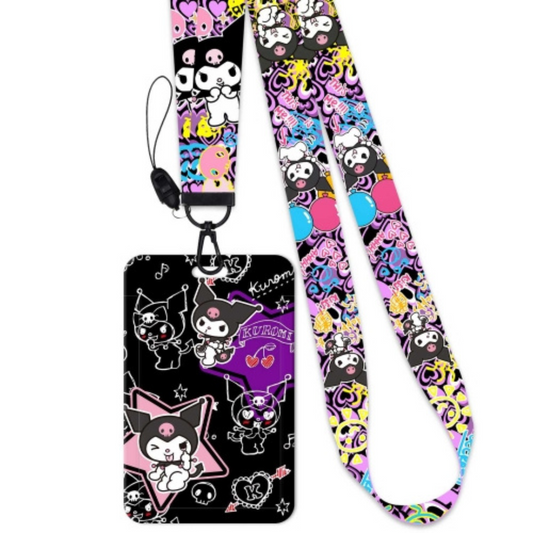 Kuromi All About Me ID Card Holder and Lanyard