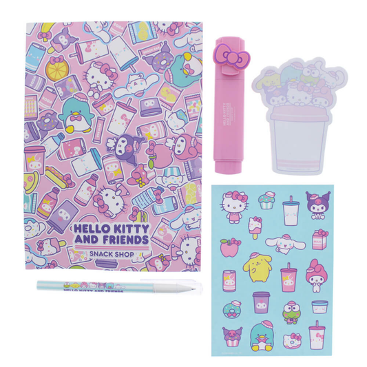 Hello Kitty & Friends Snack Shop Stationery Set