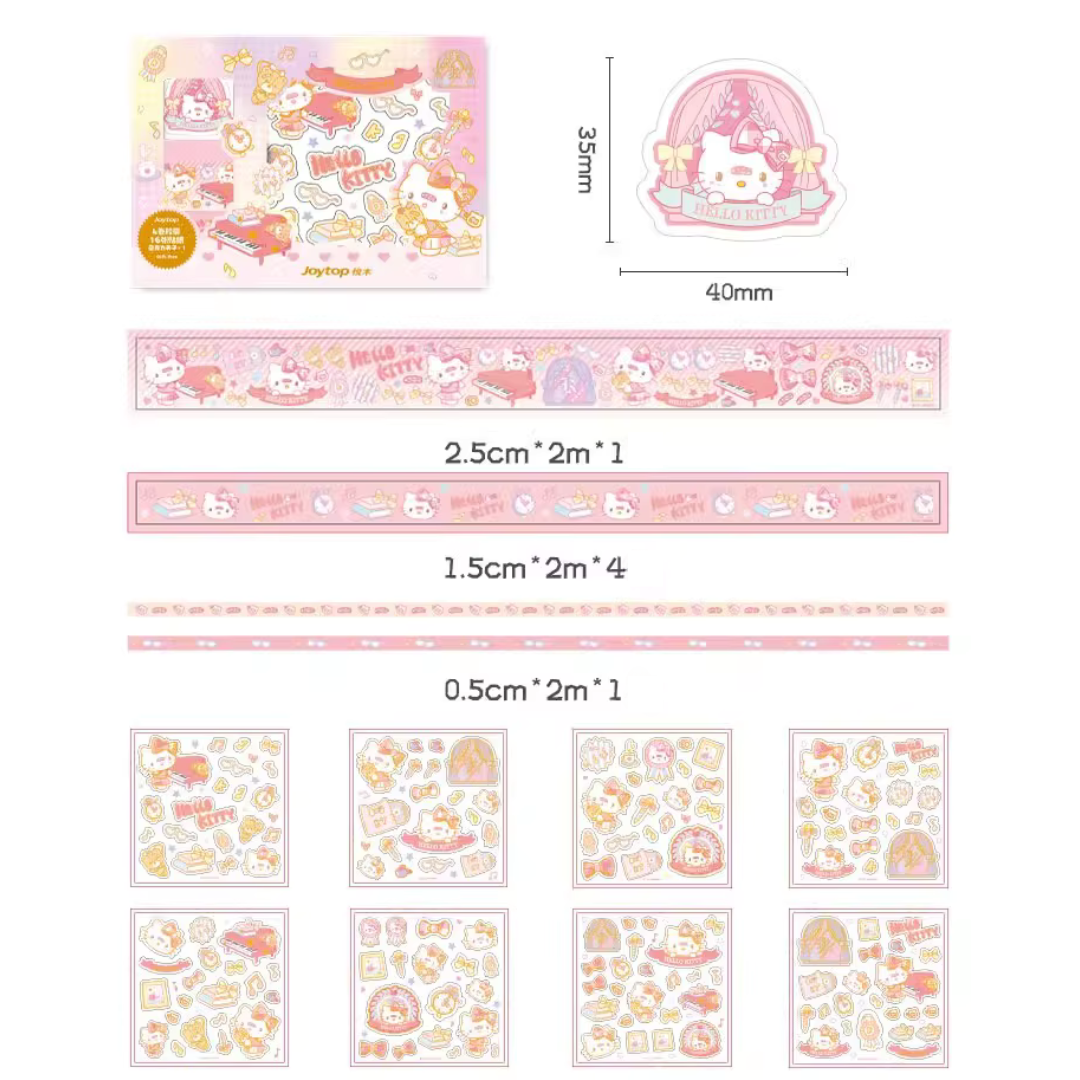 Hello Kitty Sticker and Washi Tape Gift Box