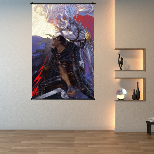 Berserk Guts and Griffith Wall Scroll