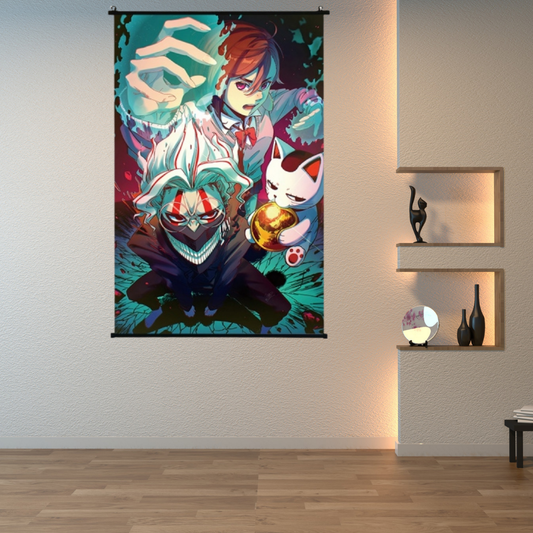 Dan Da Dan Action Wall Scroll