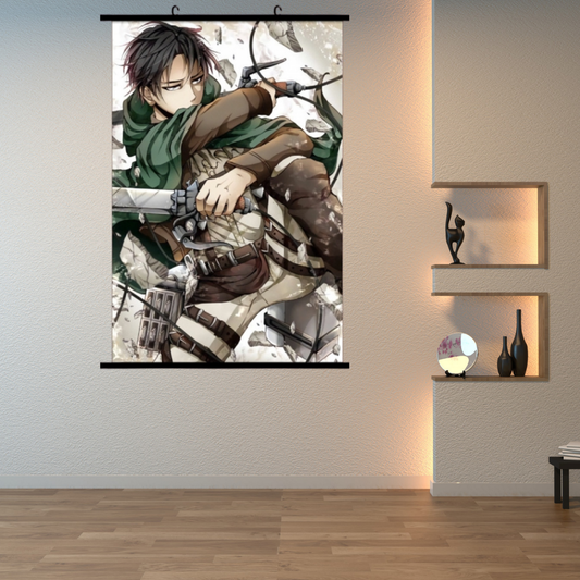 Attack On Titan Levi Wall Scroll