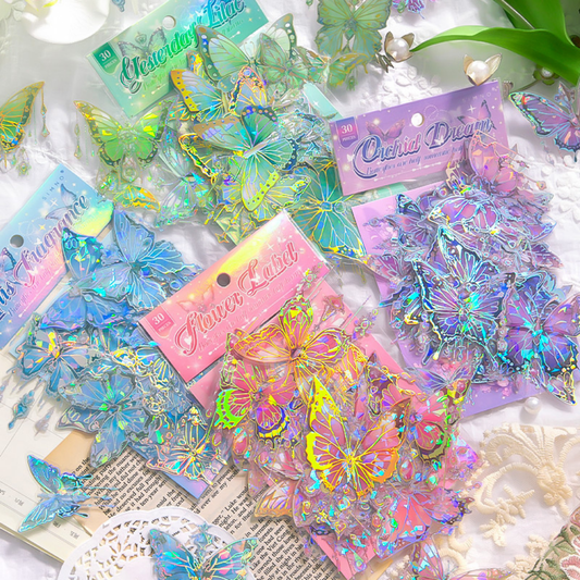 Holographic Butterfly Sticker Pack