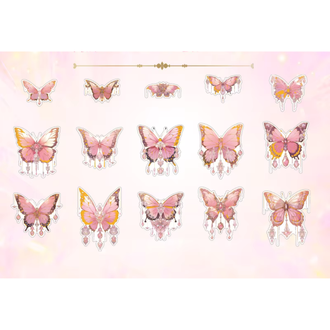 Holographic Butterfly Sticker Pack