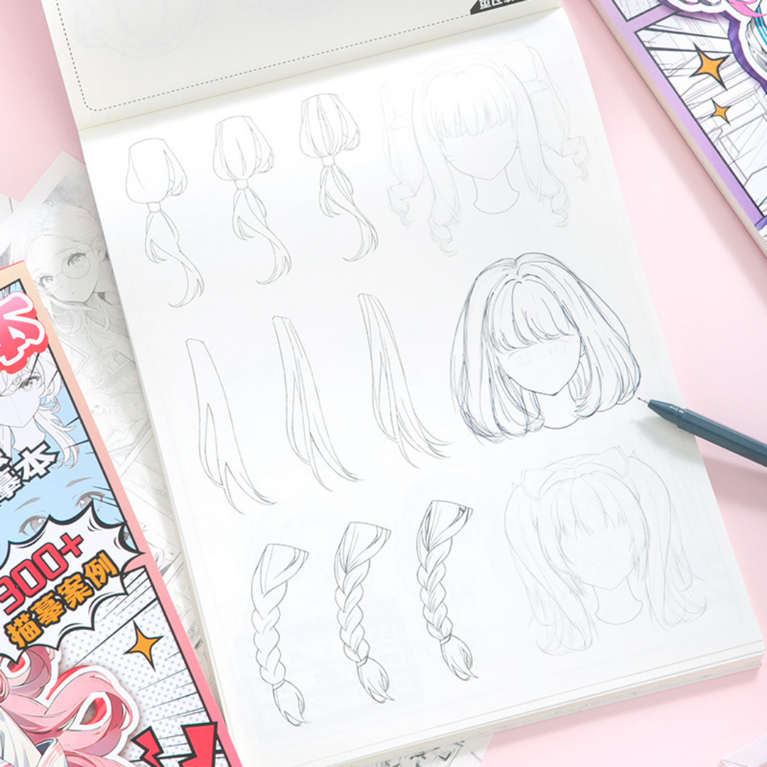 Anime Illustration Colouring Book
