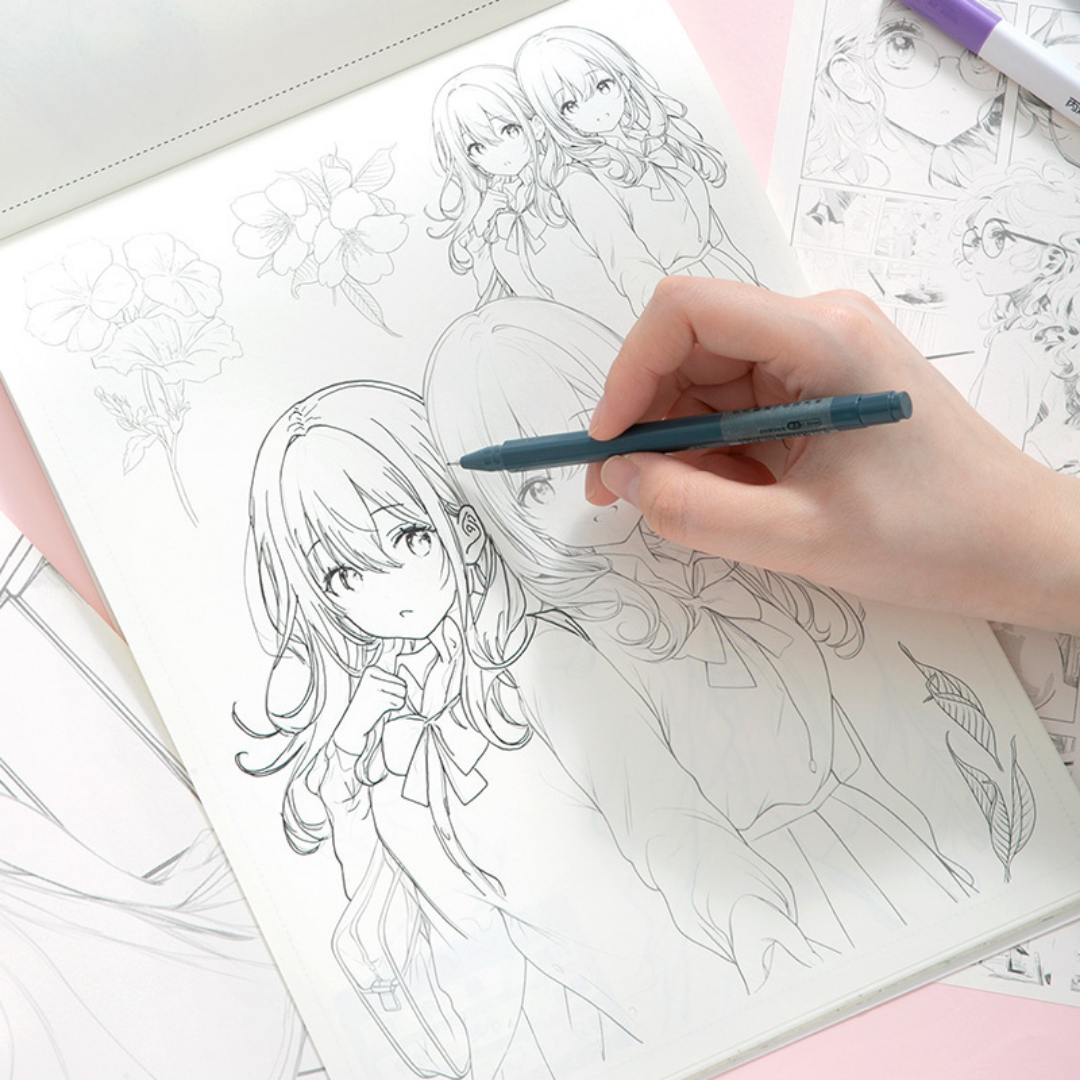 Anime Illustration Colouring Book