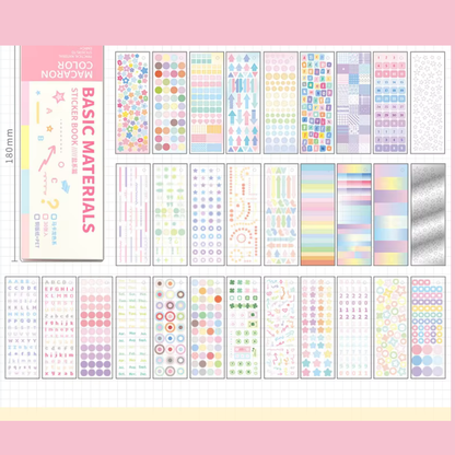 Macaron Basic Shapes Sticker Book
