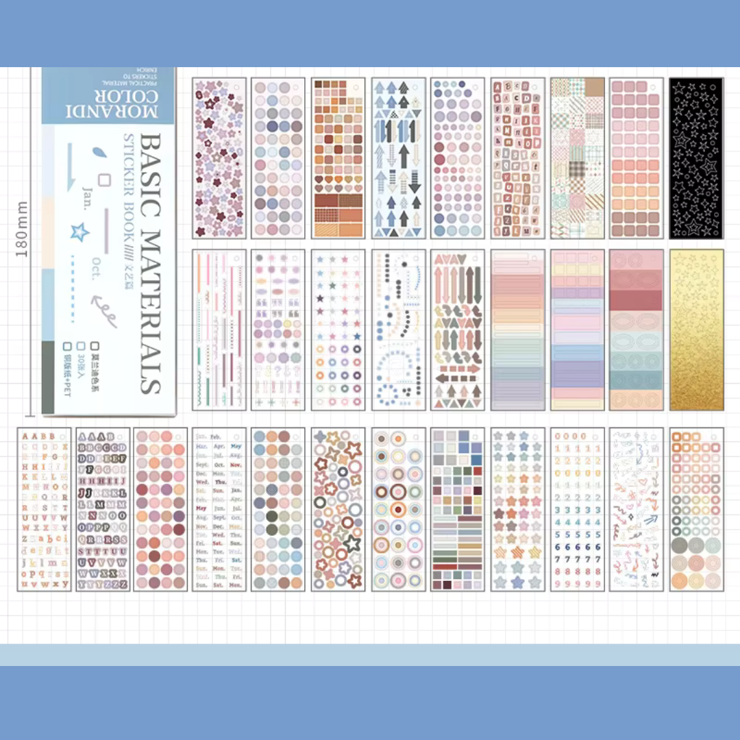 Macaron Basic Shapes Sticker Book