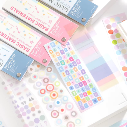 Macaron Basic Shapes Sticker Book