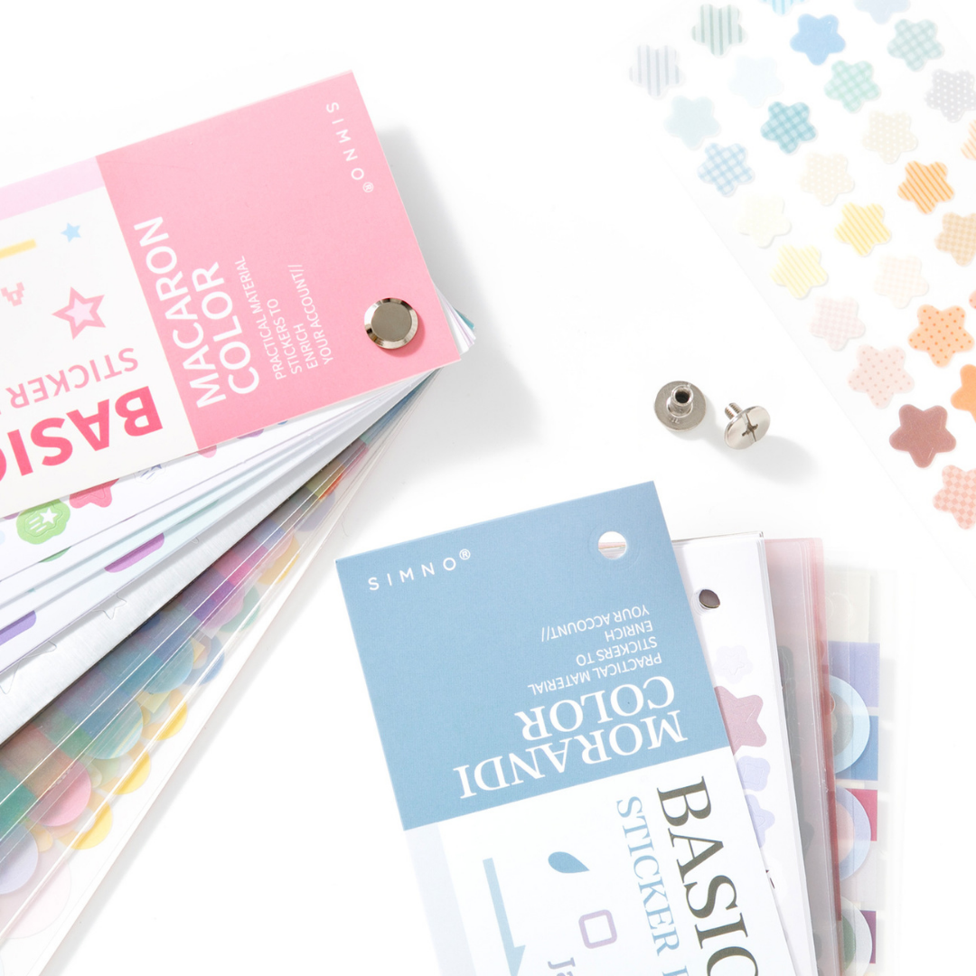 Macaron Basic Shapes Sticker Book