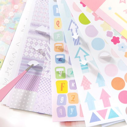 Macaron Basic Shapes Sticker Book
