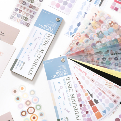 Macaron Basic Shapes Sticker Book