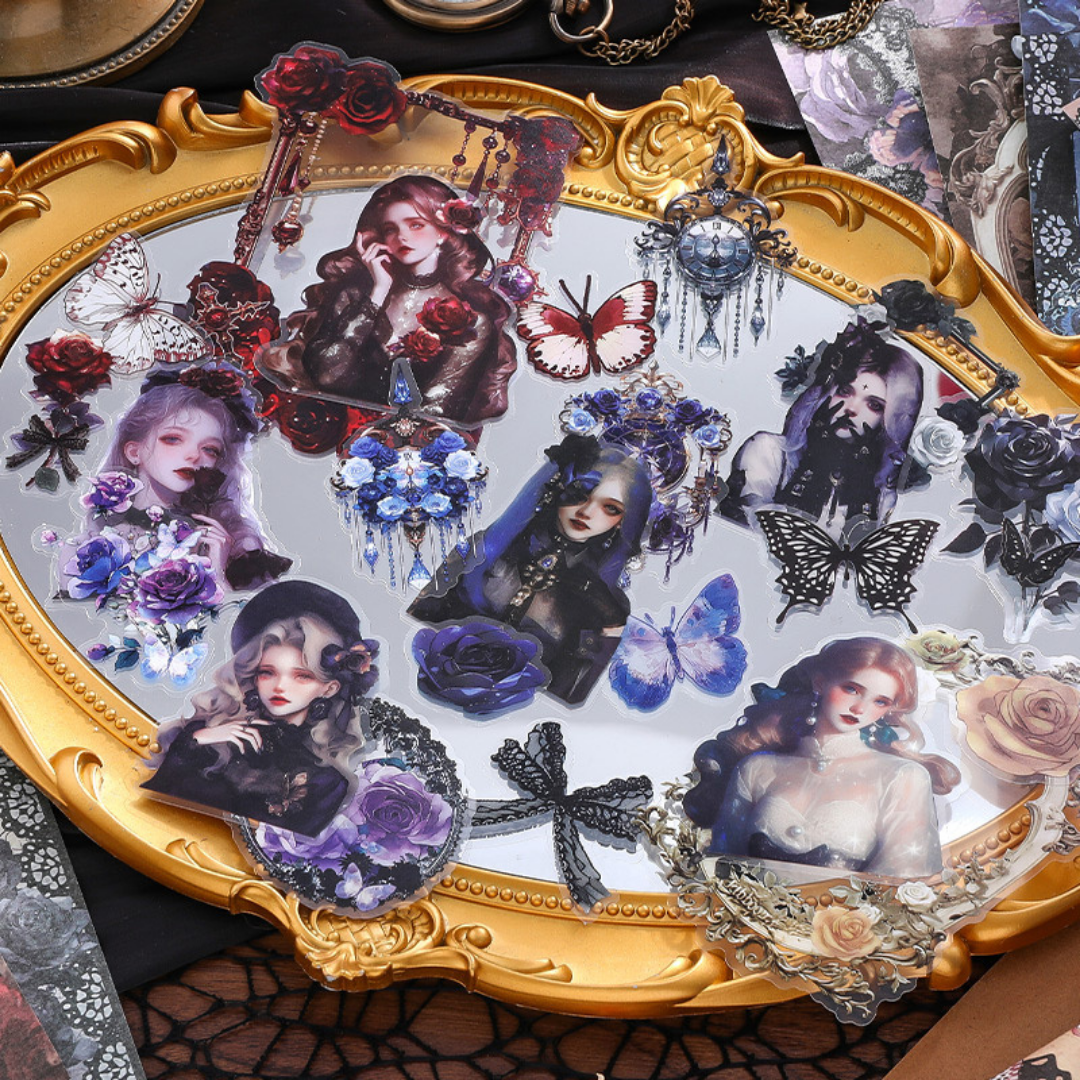 Gothic Rose Sticker and Paper Pack