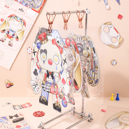 Steampunk Rabbit Jumbo Isometric Sticker Scene