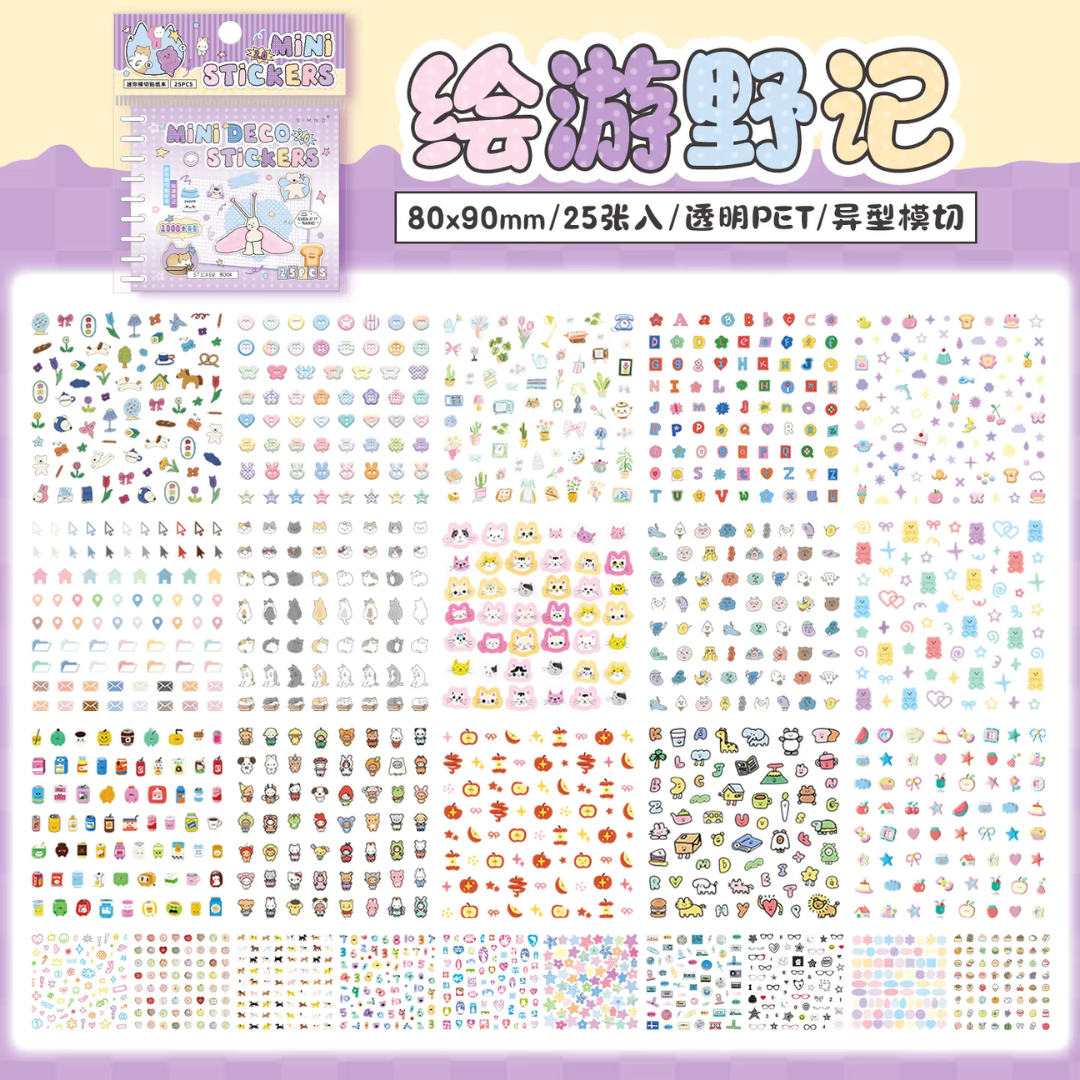 Korean Style Mini Stickers Book