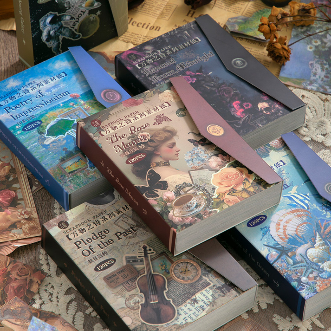 Vintage Style Craft Paper Book