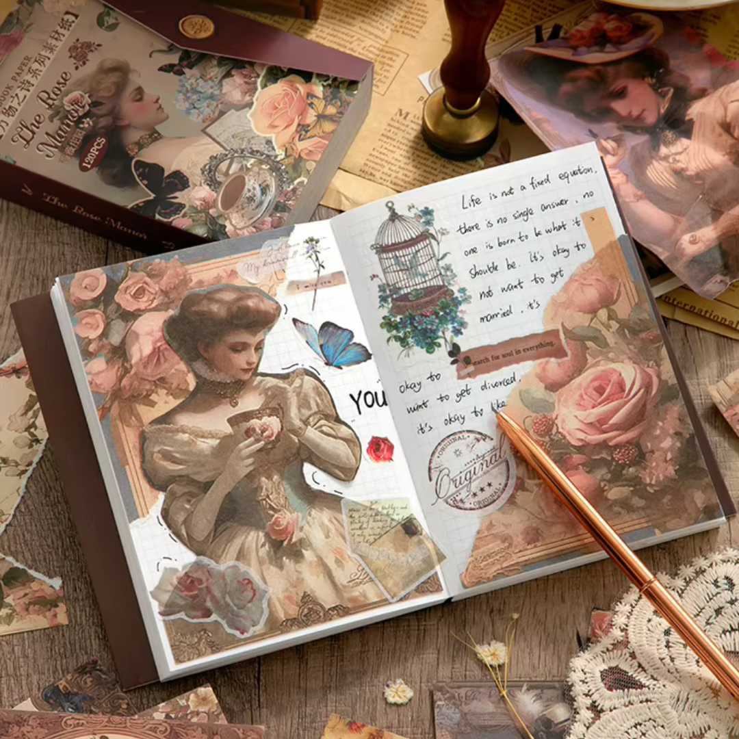 Vintage Style Craft Paper Book