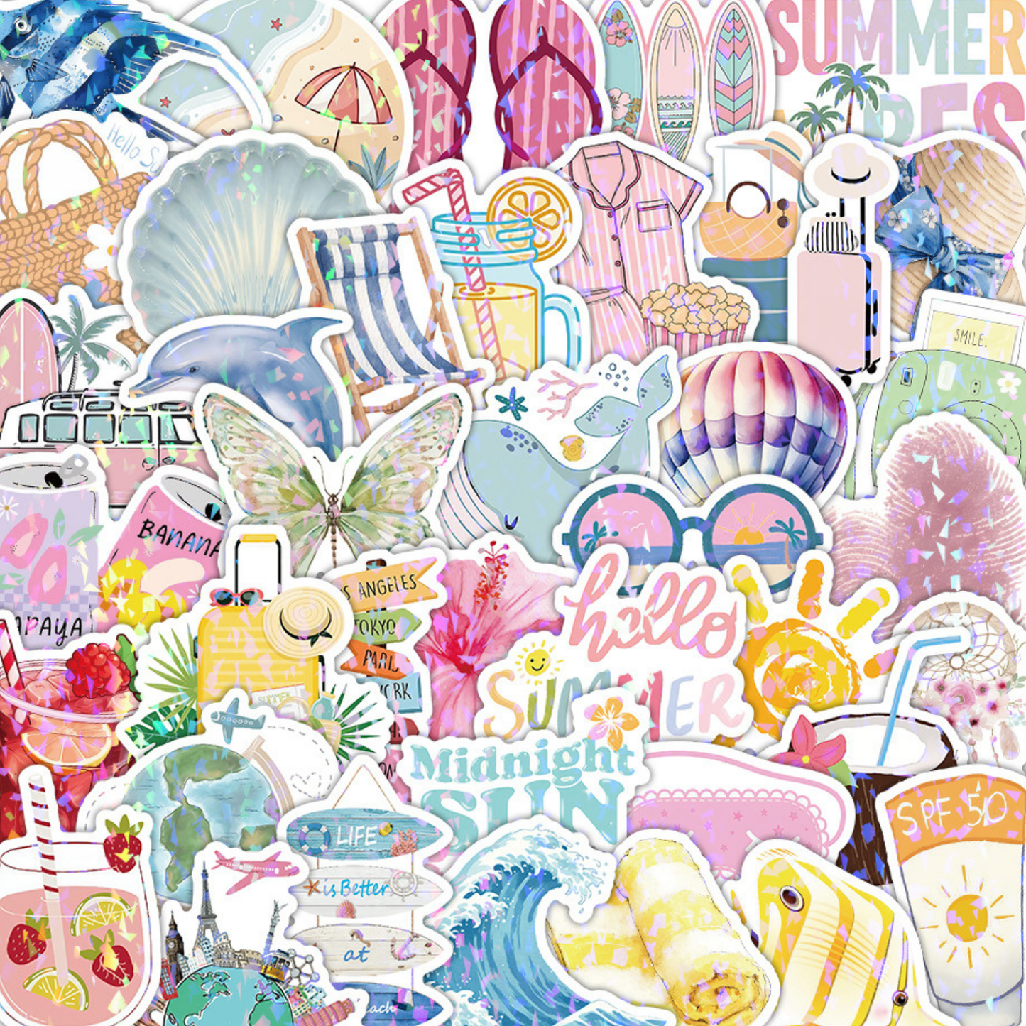 Sparkly Summer 50 Piece Sticker Pack